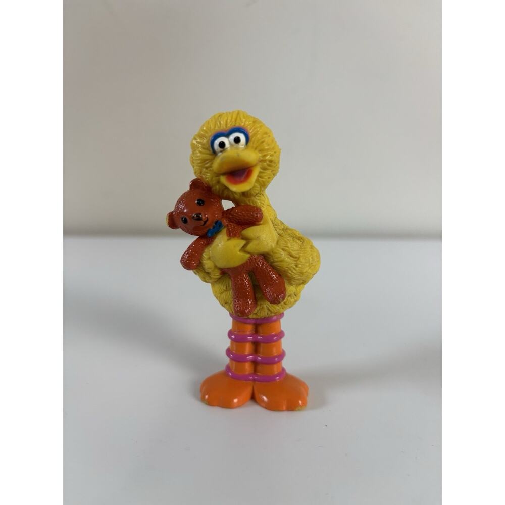 Vtg Tyco 1997 Big Bird Teddy Henson PVC Figure Sesame Street 3.5”